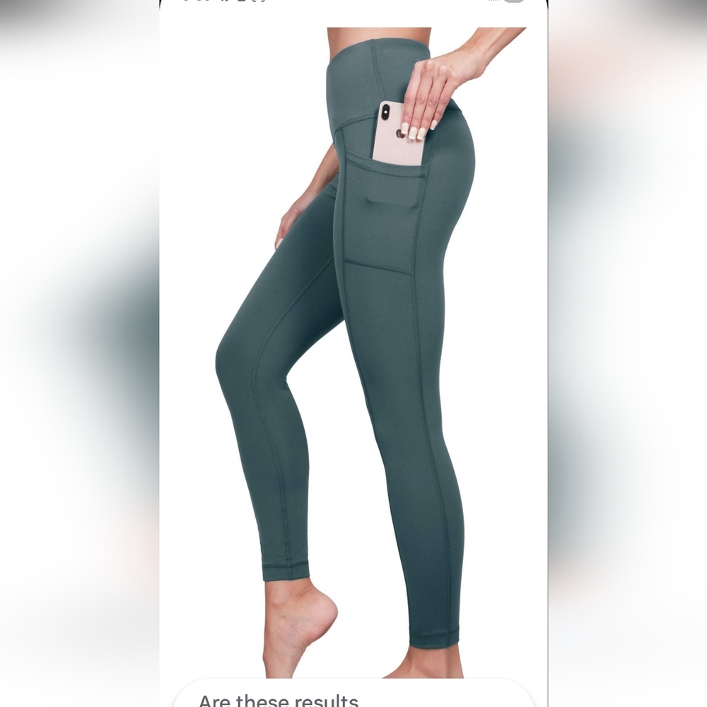 Yogalicious Teal Leggings with Pocket